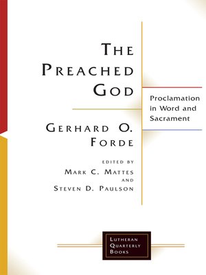 cover image of The Preached God
